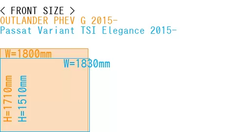 #OUTLANDER PHEV G 2015- + Passat Variant TSI Elegance 2015-